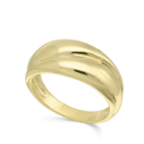 Anillo Delicado, Bañado en oro, Sin piedra