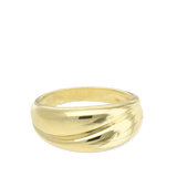 Anillo Delicado, Bañado en oro, Sin piedra