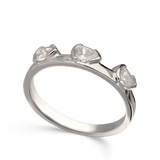 Anillo Delicado, Plata 925 bañada en rodio, Zirconia cúbica artificial