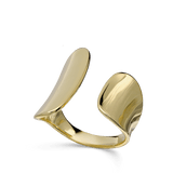 Anillo de Declaración, Bañado en oro, Sin piedra