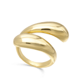 Anillo Delicado, Bañado en oro, Sin piedra