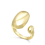 Anillo Delicado, Bañado en oro, Sin piedra