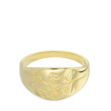 Anillo Delicado, Bañado en oro, Sin piedra