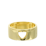 Anillo de Declaración, Bañado en oro, Sin piedra