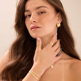 Anillo de Declaración, Bañado en oro, Sin piedra