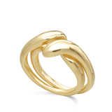 Anillo Delicado, Bañado en oro, Sin piedra