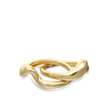 Anillo Delicado, Bañado en oro, Sin piedra