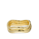 Anillo Delicado, Bañado en oro, Sin piedra