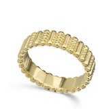 Anillo Delicado, Bañado en oro, Sin piedra