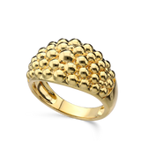 Anillo de Declaración, Bañado en oro, Sin piedra