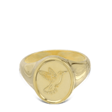 Anillo de Declaración, Bañado en oro, Sin piedra
