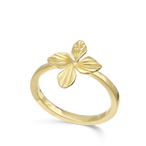 Anillo Delicado, Bañado en oro, Sin piedra