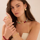 Anillo Delicado, Bañado en oro, Sin piedra