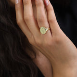 Anillo Delicado, Bañado en oro, Sin piedra