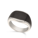 anillo de hombre, Acero inoxidable, Sin piedra