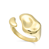 Anillo Delicado, Bañado en oro, Sin piedra