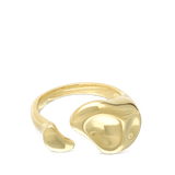 Anillo Delicado, Bañado en oro, Sin piedra