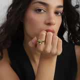 Anillo Delicado, Bañado en oro, Sin piedra