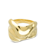 Anillo de Declaración, Bañado en oro, Sin piedra