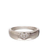 Anillo Delicado, Plata 925 bañada en rodio, Zirconia cúbica artificial