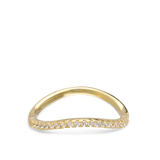 Anillo Delicado, Bañado en oro, Zirconia cúbica artificial