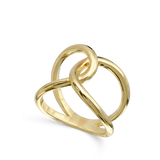 Anillo Delicado, Bañado en oro, Sin piedra