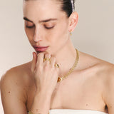 Anillo de Declaración, Bañado en oro, Sin piedra