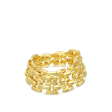 Anillo de Declaración, Bañado en oro, Sin piedra