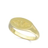 Anillo Delicado, Bañado en oro, Sin piedra