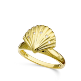 Anillo Delicado, Bañado en oro, Zirconia cúbica artificial