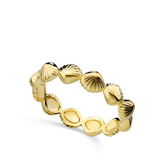 Anillo Delicado, Bañado en oro, Sin piedra