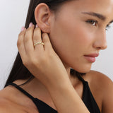 Anillo Delicado, Bañado en oro, Sin piedra