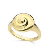 Anillo Delicado, Bañado en oro, Sin piedra