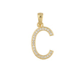 Colgante, Plata 925 bañada en rodio, Zirconia cúbica artificial