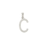 Colgante, Plata 925 bañada en rodio, Zirconia cúbica artificial