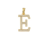 Colgante, Bañado en oro, Zirconia cúbica artificial