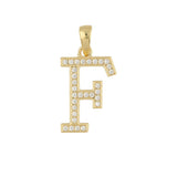Colgante, Bañado en oro, Zirconia cúbica artificial