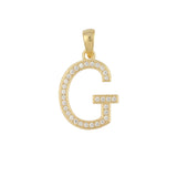 Colgante, Bañado en oro, Zirconia cúbica artificial