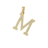 Colgante, Bañado en oro, Zirconia cúbica artificial